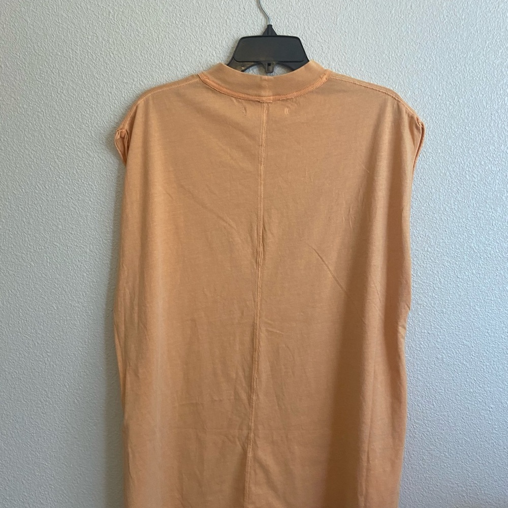Free People All Day Orange Short Sleeve Tunic T-Shirt - Picture 7 of 7